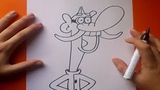 Como dibujar a Garbanzo paso a paso  Chowder  How to draw Mung Daal  Chowder [upl. by Shantee221]