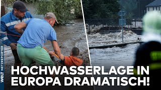 HOCHWASSERKATASTROPHE IN EUROPA Chaos Stromausfall und erstes Todesopfer in Polen  aktuelle Lage [upl. by Yrekaz26]