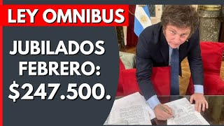 LEY OMNIBUS LAJUBILACION PASARÁ A 247500 [upl. by Mossolb]