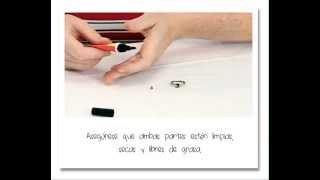 Cómo reparar un anillo UHU Super Glue Gel  Spanish text [upl. by Nedloh]