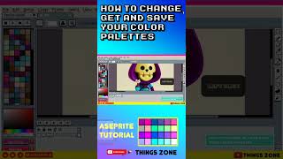 Aseprite TutorialHow to change get and save your color palettesModificar paletas de colores [upl. by Charmaine588]