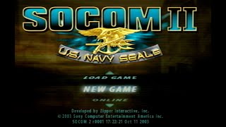 SOCOM II US Navy SEALs Title Screen PS2 [upl. by Ariik]