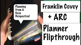 Franklin Covey  ARC Planner Flipthrough Planning from a GUYS Perspective [upl. by Tarfe]