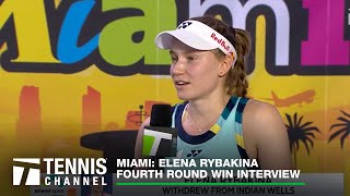 Elena Rybakina Feeling Stronger With Each Match After Being Out Sick  Miami 4R [upl. by Adaner796]