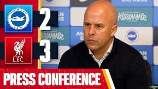 Arne Slot PostMatch Press Conference  Brighton 23 Liverpool  EFL Cup [upl. by Sello]