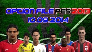 New Option file PES 2013 DOWNLOAD 100914 20142015 [upl. by Griswold]