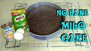 3 INGREDIENTS MILO CAKE  NO BAKE MILO CAKE  MILO CAKE [upl. by Drapehs]