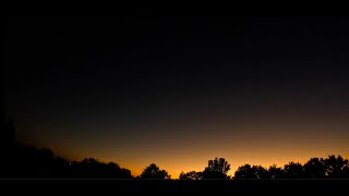 Eerie Morning Rain Clouds thru Perfectly Clear Sunset above Bloomingdale Illinois  Time Lapse [upl. by Santini]