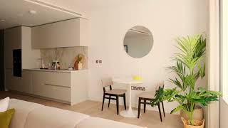 8 Water Street Canary Wharf  Studio apartment tour [upl. by Dinah]