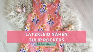 Latzkleid nähen  Nähanleitung für ein Kleid Kinder für Anfänger [upl. by Zolner]