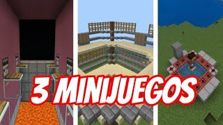 3 Minijuegos De Minecraft Para Jugar Con Tus Panas O Hermanos [upl. by Wilona]