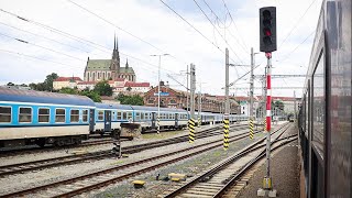 From the southern border to Brno  Czechia from train 🇨🇿 [upl. by Lucrece68]