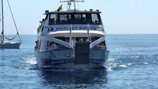 Mini footage  Ship runs ashore Tossa de Mar Spain [upl. by Ecertap]