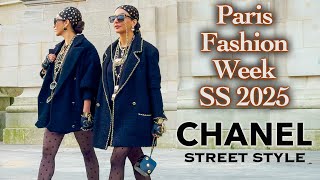 CHANEL 🇫🇷 Street Style Paris Fashion Week 20242025 Best Outfits and Most Stylish Fashionistas [upl. by Yauqaj313]