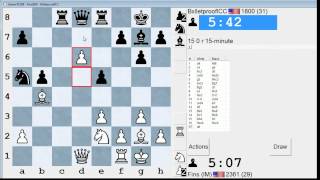 Standard Chess 61 IM Bartholomew vs BxlletproofICC Grunfeld Defense [upl. by Cletus573]