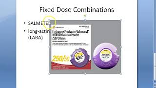 Pharmacology 998 c Fixed Dose Combination Practical Salmeterol Fluticasone Rationale Adrenergic [upl. by Rahman]