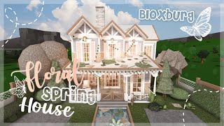 Minami Oroi Roblox Bloxburg Speedbuild Floral Spring TwoStory House  April 14 2021 [upl. by Calloway]