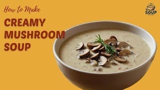 Creamy Mushroom Soup Recipe  A Perfect Comfort Food [upl. by Larson]