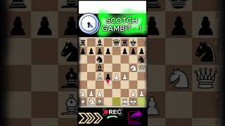 Scotch Gambit The Ultimate Opening Trap Chess Openings for White  Part1  chess shorts viral [upl. by Aneerol]