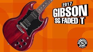 Gibson 2017 SG Faded T Electric Guitar [upl. by Enailuj]