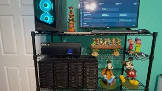 My crypto mining XCH  Chia farm Hard Drive setup [upl. by Ardnuaek]