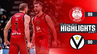 Olimpia Milano  Virtus Bologna Highlights [upl. by Gerhard]