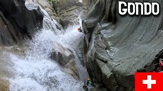 Gondo V4A3III  Valais  Canyoning Switzerland [upl. by Gilges]