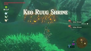 Zelda Breath of the Wild  Keo Ruug Shrine  Woodland Tower Region [upl. by Nuj204]