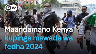 DW Kiswahili  Maandamano Nairobi kupinga muswada wa fedha  Kurunzi [upl. by Diraf]