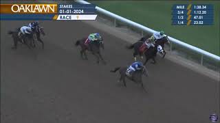 Catching Freedom Wins The Smarty Jones Stakes  Derby Prep  Oaklawn Park Race Track  1124 [upl. by Debo]