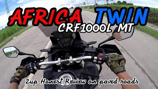 Honda AFRICA TWIN CRF1000L MT Honest Opinion  MotoVlogs  TheManoy66 [upl. by Ongineb644]