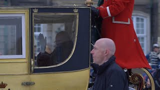 Danish Queen Margrethe II takes her last carriage ride through Copenhagen before abdication  AFP [upl. by Buffy]