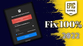How to Fix quotSorry the Credentials you are Using are Invalidquot Problem in Epic Games Store epicgame [upl. by Reve57]