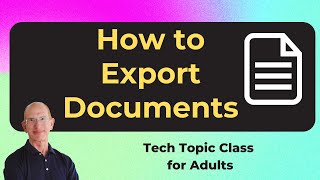 Export Documents from Microsoft Word Google Docs and Apple Pages [upl. by Ardnuasak]