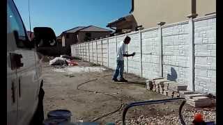 Techniques How to Painting a Concrete Fence [upl. by Skurnik]