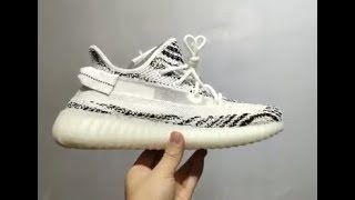 Adidas Yeezy 350 v2 Zebra 30 Sample [upl. by Hnao275]