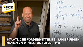 Maximale KfWFörderung für dein Haus So gehts ✔ ISOVER live ★ WebTV für Handwerker [upl. by Firestone]