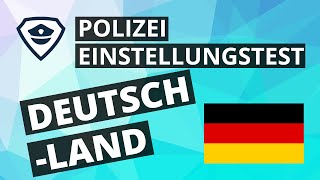 Einstellungstest Polizei Deutschland 2025  Einfach erklärt  Plakos [upl. by Grimonia]