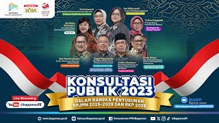 Konsultasi Publik 2023 dalam Rangka Penyusunan RPJMN 20252029 dan RKP 2025 [upl. by Yesac]