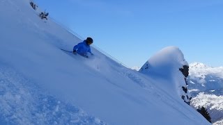 Powder skiing in Mottaret 17022014 [upl. by Ecargyram661]