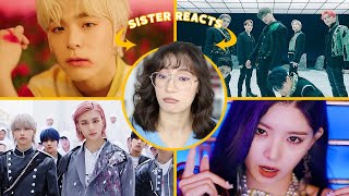 MY SISTER REACTS TO  STRAY KIDS TREASURE EVERGLOW AND SUPER M  EP 5 [upl. by Nnylav791]