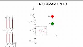 CIRCUITO ENCLAVAMIENTO DE UN MOTOR [upl. by Anidam]