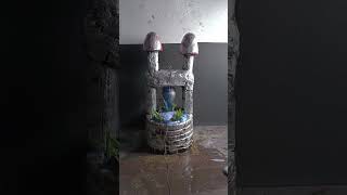 how to make amazing wonderful beautiful table top waterfall fountain water fountain [upl. by Assiran]