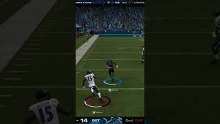 Terrion Arnold picks off Lamar Jackson gaming ps5 nfl madden25 lions [upl. by Saitam318]