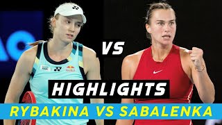 Elena Rybakina Vs Aryna Sabalenka • Awesome Tennis Battle Highlights 💥 Exhibition  Tennis Plant [upl. by Onailimixam]