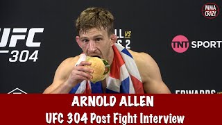 Arnold Allen Pissed off about the fight with Giga Chikadze might have a broken hand UFC 304 [upl. by Sallie332]