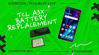 TCL A3X Battery Replacement [upl. by Lirpa]