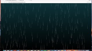 Create a Rain Effect in HTML 5 with Javascript and CSS [upl. by Russo]