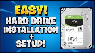 Internal Hard Drive Installation  Set Up Easy [upl. by Shulamith632]