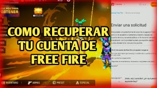 COMO RECUPERAR MI CUENTA DE FREE FIRE💕COMO LLENAR EL FORMULARIO DE GARENA PARA RECUPERAR MI CUENTA💕 [upl. by Tnecniv]